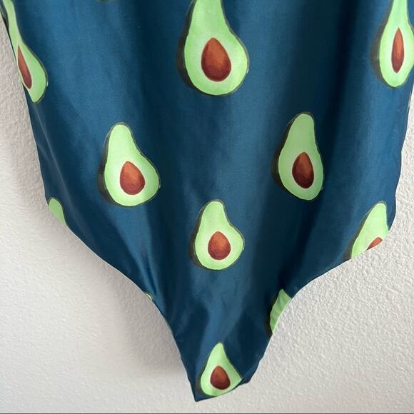 Bermies Avocado One Piece Swimsuit Avo Novelty Print Beach Pool XS - Picture 10 of 13